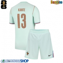 Maglie da calcio Francia Kante #13 Seconda Maglia Bambino Mondiali 2026  Manica Corta (+ Pantaloni corti)